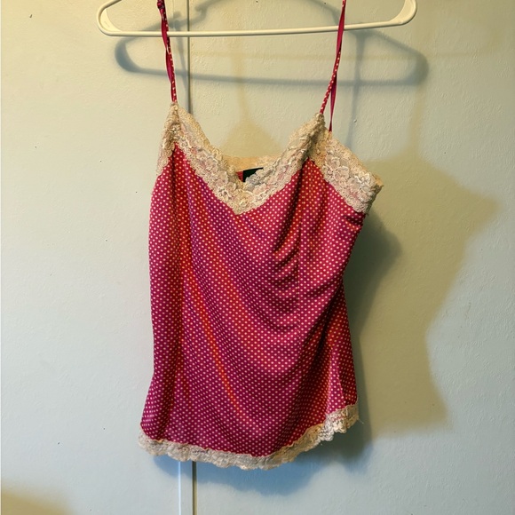 The Limited Tops - The Limited Pink Lace Trim Cami